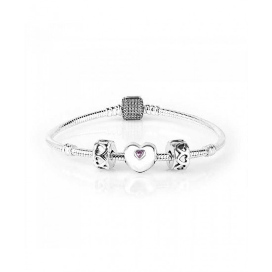 Pandora Bracelet Signature Hearts Complete PN 11924 Jewelry