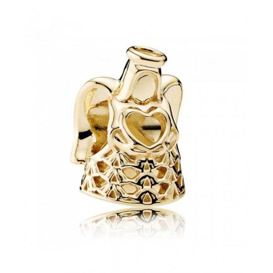 Pandora Charm 14ct Gold Golden Angel PN 11682 Jewelry