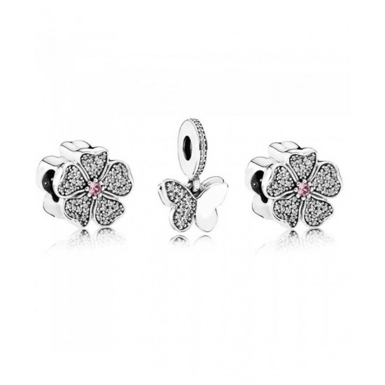 Pandora Charm Butterfly Blossom PN 11845 Jewelry