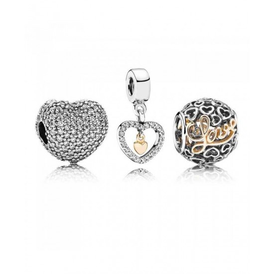 Pandora Charm Delicate Hearts PN 11788 Jewelry