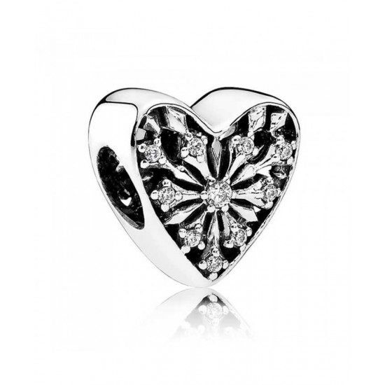 Pandora Charm Frosted Heart PN 11677 Jewelry