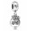 Pandora Charm Silver Christmas Bauble Dropper PN 11710 Jewelry