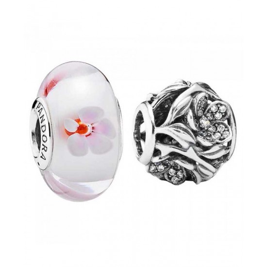 Pandora Charm Sparkling Cherry Blossom PN 11822 Jewelry