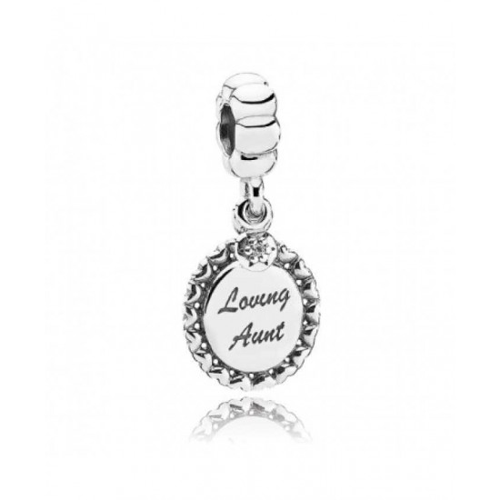 Pandora Charm Sterling Silver Loving Aunt PN 11732 Jewelry