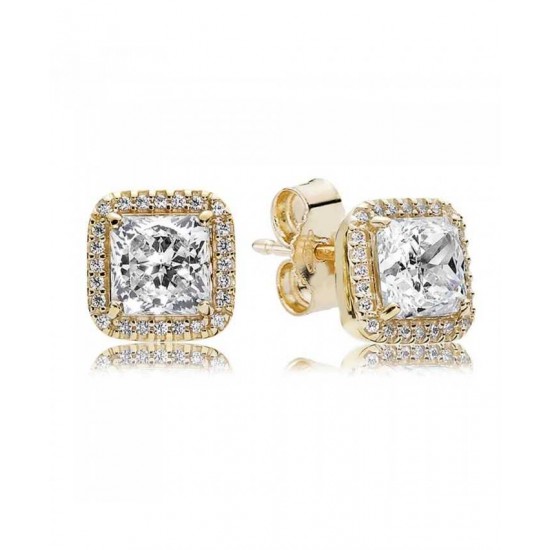 Pandora Earring 14ct Gold Timeless Elegance PN 11753 Jewelry