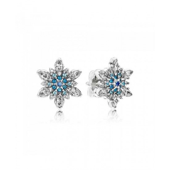 Pandora Earring Silver Crystallised Snowflake PN 11742 Jewelry