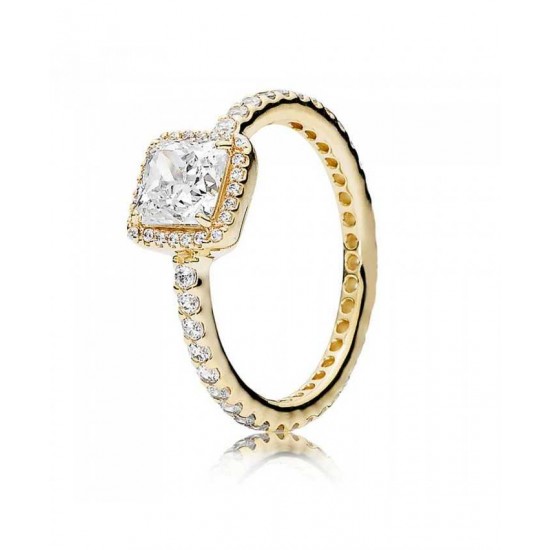 Pandora Ring 14ct Gold Timeless Elegance PN 11739 Jewelry