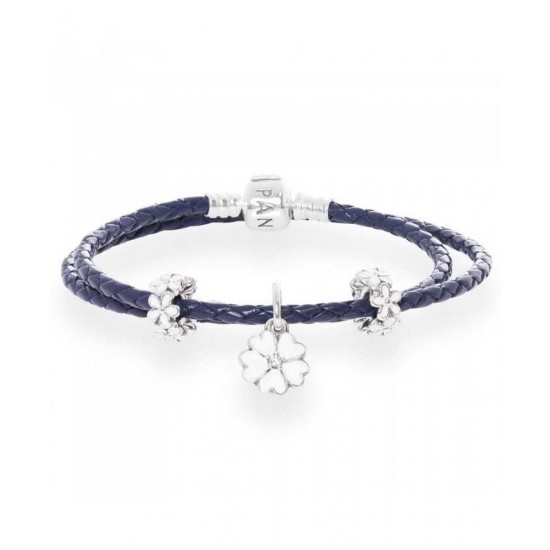 Pandora Bracelet Floral Complete PN 10161 Jewelry