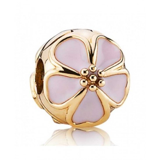 Pandora Clip Gold Cherry Blossom Flower PN 11447 Jewelry