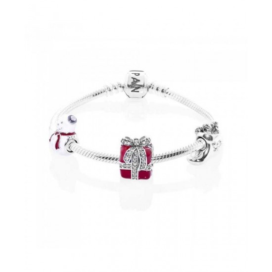 Pandora Bracelet All Wrapped Up Complete PN 10290 Jewelry