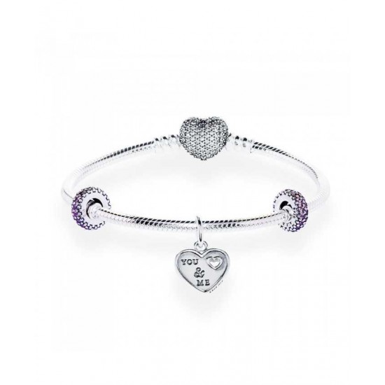 Pandora Bracelet Tender Love Complete PN 10310 Jewelry