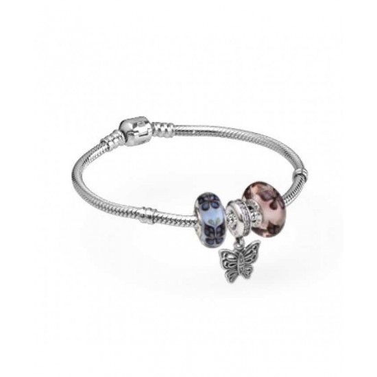Pandora Bracelet Pretty Butterflies Complete PN 10320 Jewelry