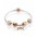 Pandora Bracelet Rose Sparkling Bow Complete PN 10170 Jewelry