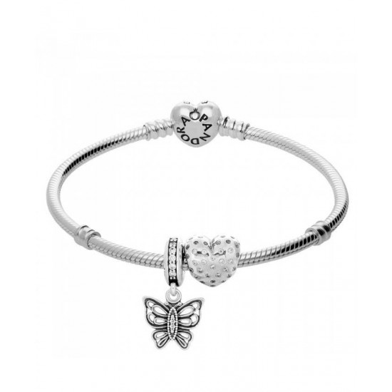 Pandora Bracelet You Give Me Butterflies Complete PN 10346 Jewelry