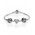 Pandora Bracelet Silver Sparkling Friendship Complete PN 10357 Jewelry