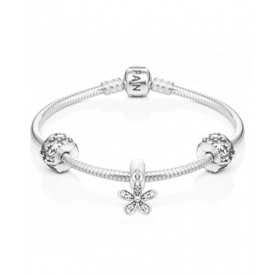Pandora Bracelet Silver Daisy Bundle PN 10376 Jewelry