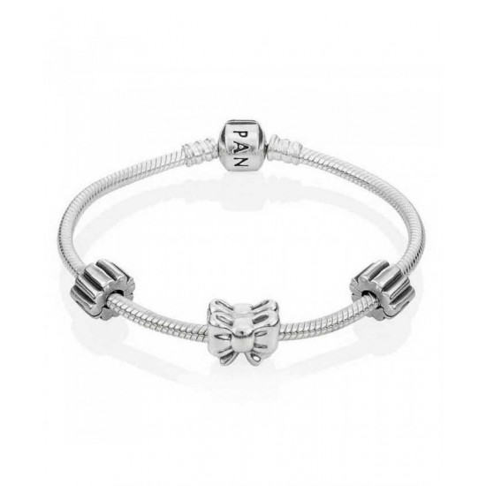 Pandora Bracelet Silver Bow PN 10382 Jewelry
