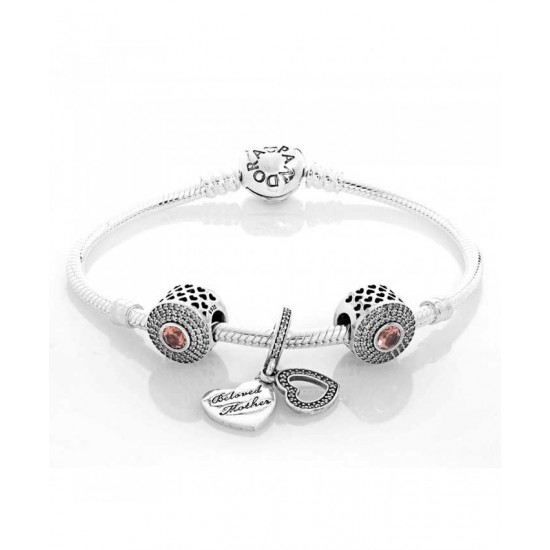 Pandora Bracelet Silver Beloved Moments Complete PN 10397 Jewelry