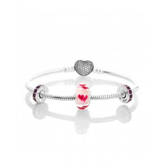 Pandora Bracelet Wild Hearts Complete PN 10422 Jewelry