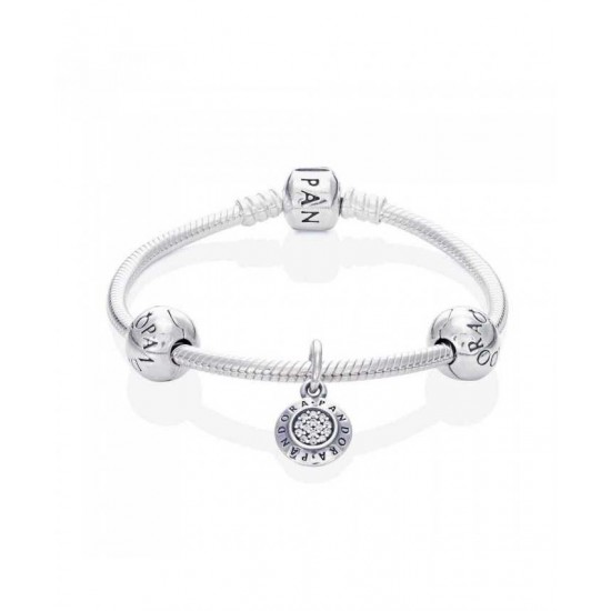 Pandora Bracelet Signature Complete PN 10438 Jewelry