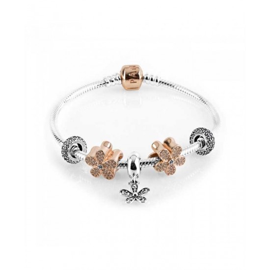 Pandora Bracelet Rose Daisy Chain PN 10215 Jewelry