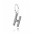 Pandora Charm Sparkling Alphabet H Pendant PN 10448 Jewelry