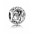 Pandora Charm Silver Cubic Zirconia Vintage W Swirl PN 10450 Jewelry