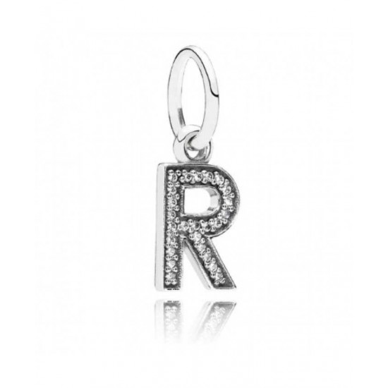 Pandora Charm Sparkling Alphabet R Pendant PN 10470 Jewelry