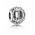 Pandora Charm Silver Cubic Zirconia Vintage D Swirl PN 10475 Jewelry