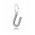 Pandora Charm Sparkling Alphabet U Pendant PN 10486 Jewelry