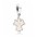 Pandora Charm Silver White Enamel Angel Drop PN 10497 Jewelry