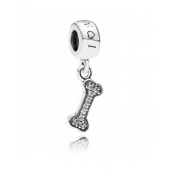 Pandora Charm Dog Bone Pendant PN 10498 Jewelry