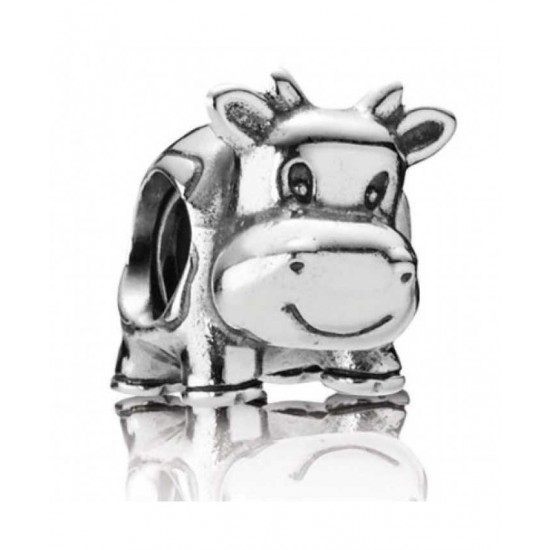 Pandora Charm Silver Cow Bead PN 10511 Jewelry