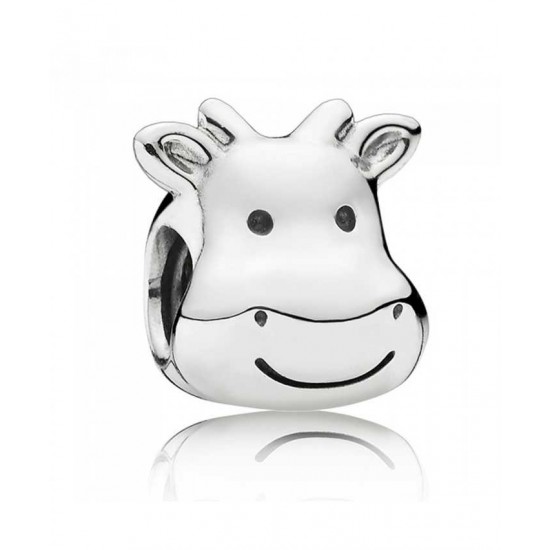 Pandora Charm Silver Cheerful Cow PN 10520 Jewelry