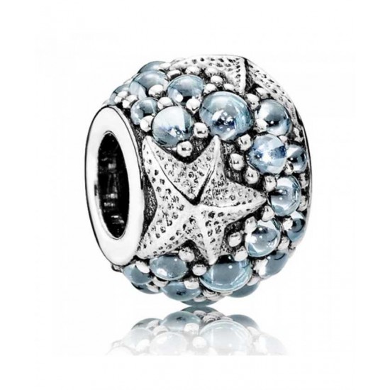Pandora Charm Oceanic Blue Starfish Sterling Silver PN 10525 Jewelry