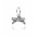 Pandora Charm Silver Delicate Bow Pendant PN 10546 Jewelry