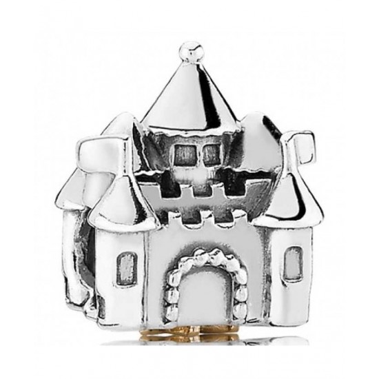 Pandora Charm Silver 14ct Fairytale Castle PN 10616 Jewelry