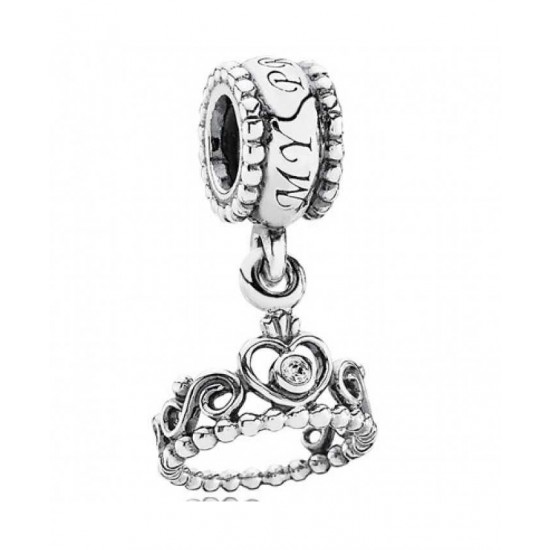 Pandora Charm Silver Cz Tiara Dropper PN 10618 Jewelry