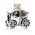 Pandora Charm 14ct Gold And Silver Carriage Bead PN 10620 Jewelry