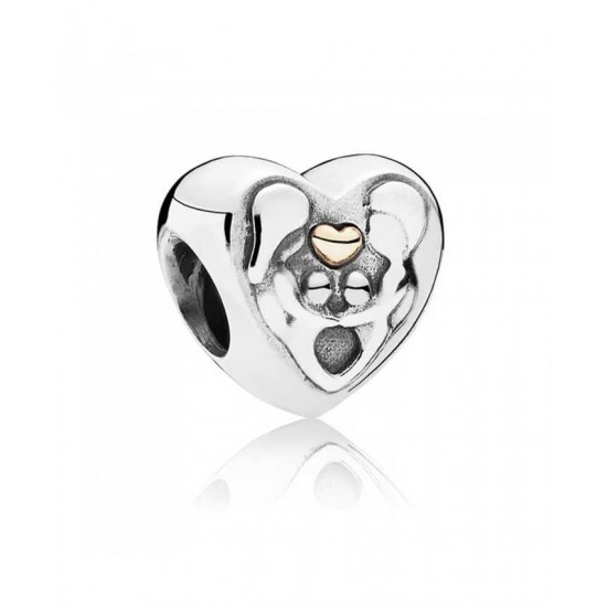 Pandora Charm Silver 14ct Heart Of The Family PN 10624 Jewelry
