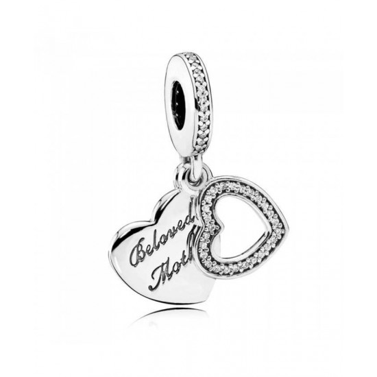 Pandora Charm Silver Beloved Mother Pendant PN 10639 Jewelry
