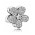 Pandora Charm Silver Pave Cubic Zirconia Daisy PN 10657 Jewelry