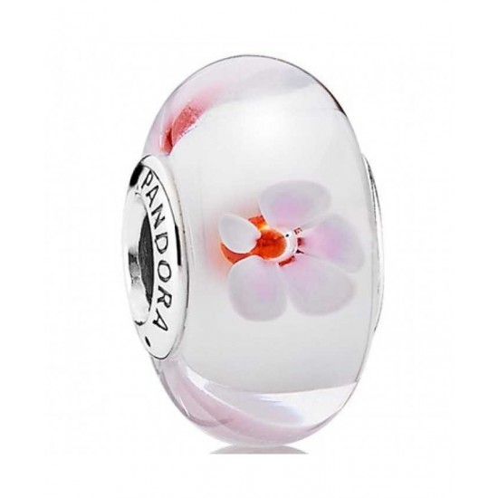 Pandora Charm Cherry Blossom Murano Bead PN 10665 Jewelry