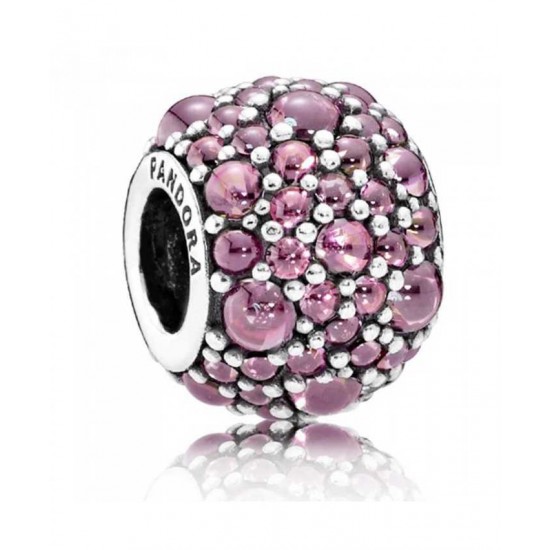 Pandora Charm Oriental Bloom Honeysuckle Pink ShimmeRing PN 10669 Jewelry
