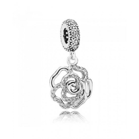 Pandora Charm Silver Cubic Zirconia ShimmeRing PN 10679 Jewelry