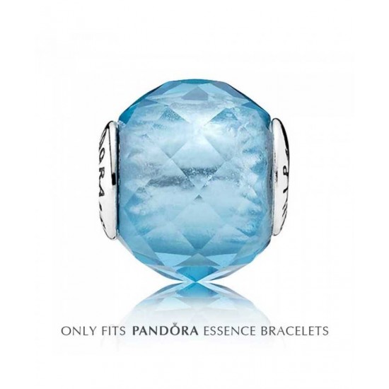 Pandora Charm Essence Silver Blue Crystal Friendship PN 10696 Jewelry