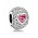 Pandora Charm Silver Cubic Zirconia Captivating Heart PN 10722 Jewelry