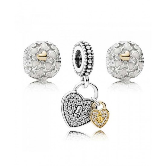 Pandora Charm Love Locked PN 10736 Jewelry