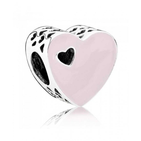 Pandora Charm Silver Sweet Love Enamel PN 10743 Jewelry