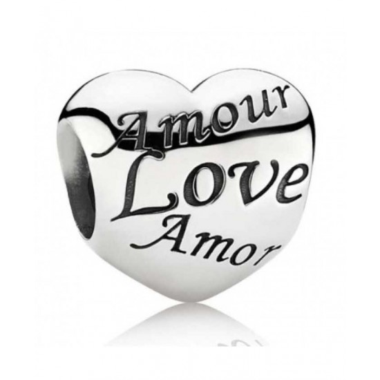 Pandora Charm Sterling Silver Valentines Love PN 10752 Jewelry